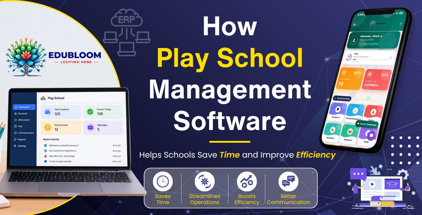 How Play School Management Software Helps Schools Save Time and Improve Efficiency